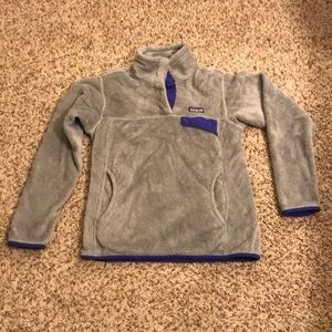 Patagonia snap fleece sweater